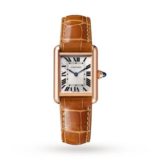 Cartier Tank Louis Women Automatic Silver Alligator Watch