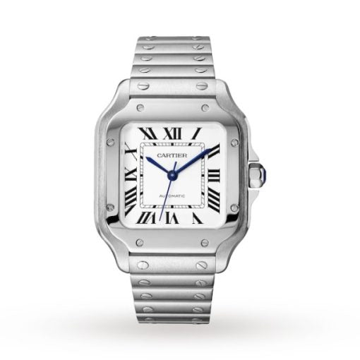 Cartier Santos de Cartier Men Automatic Silver Stainless Steel Watch