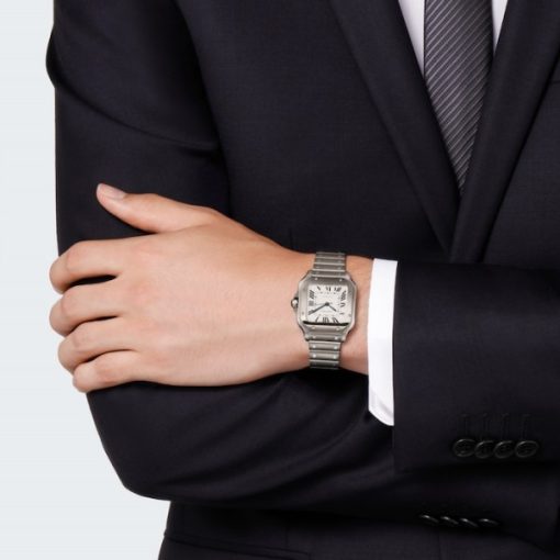 Cartier Santos de Cartier Men Automatic Silver Stainless Steel Watch