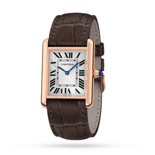 Cartier Tank Louis Cartier Women Automatic White Leather Watch