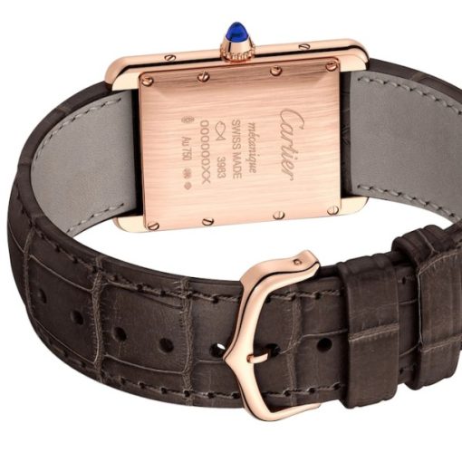 Cartier Tank Louis Cartier Women Automatic White Leather Watch