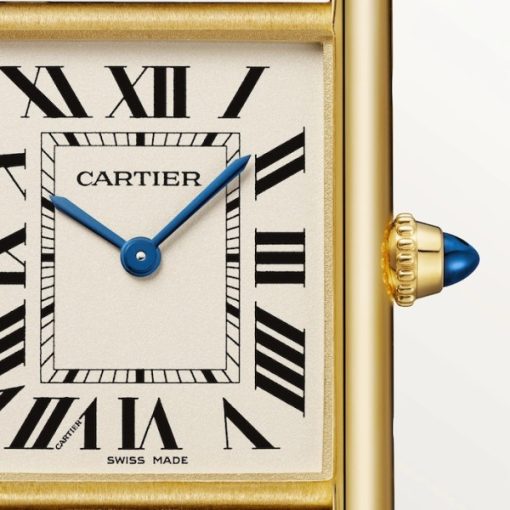 Cartier Tank Louis Men Quartz White Alligator Watch