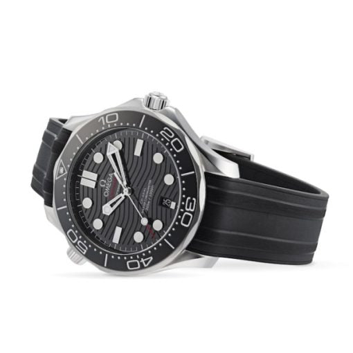 Omega Seamaster Men Automatic Black Rubber Watch