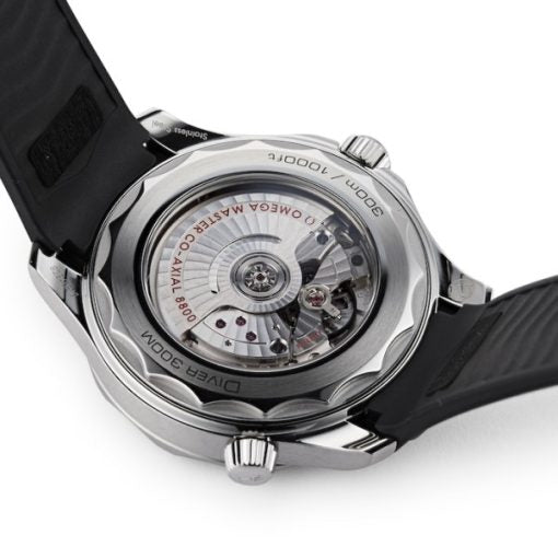 Omega Seamaster Men Automatic Black Rubber Watch