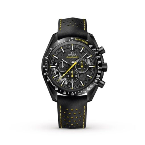 Omega Speedmaster Men Automatic Black Leather Watch