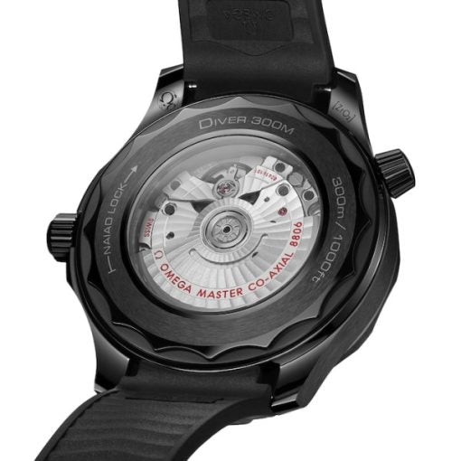 Omega Seamaster Men Automatic Black Rubber Watch