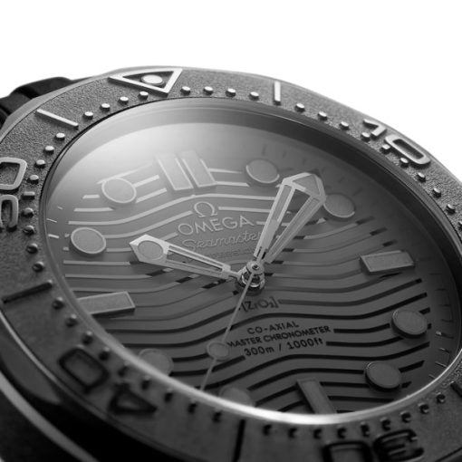 Omega Seamaster Men Automatic Black Rubber Watch