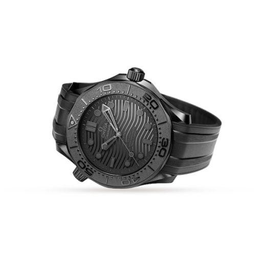 Omega Seamaster Men Automatic Black Rubber Watch