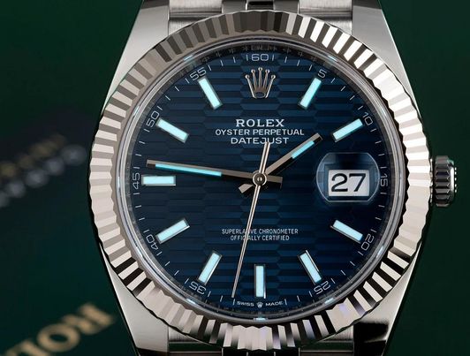 Datejust 36mm blue dial Fluted Motif jubilee
