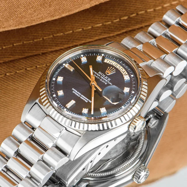 ROLEX DAY-DATE VINTAGE 36mm BLUE DIAMOND