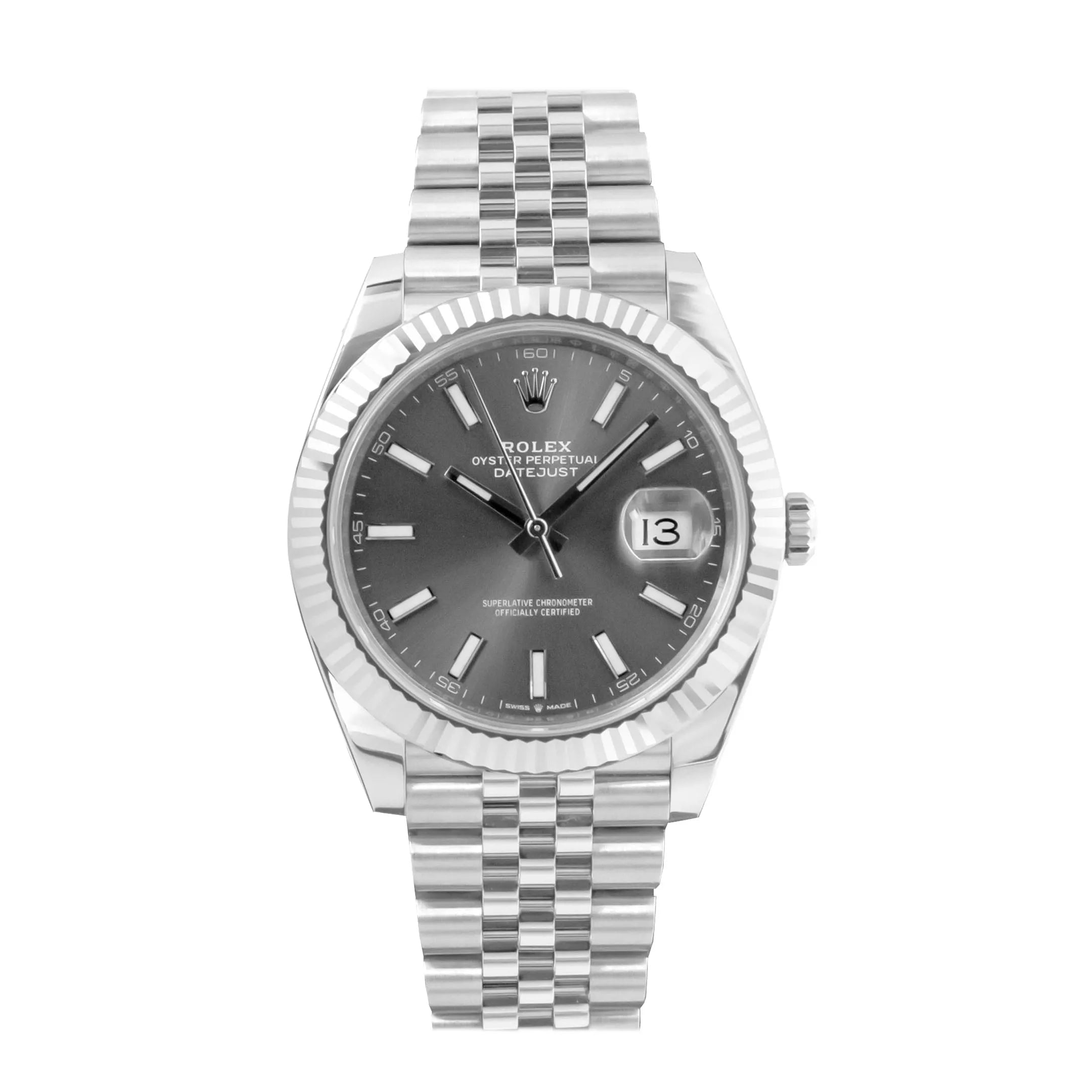 Rolex Datejust 36 ‘Rhodium Index’ Dial Jubilee