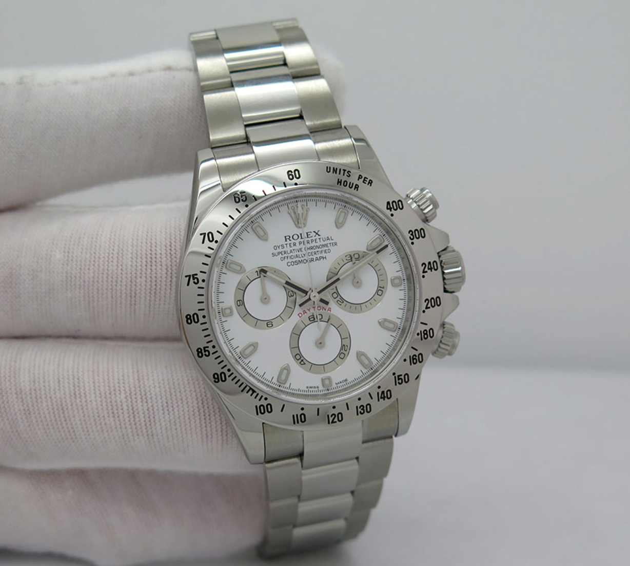 Daytona White Dial SS 116520