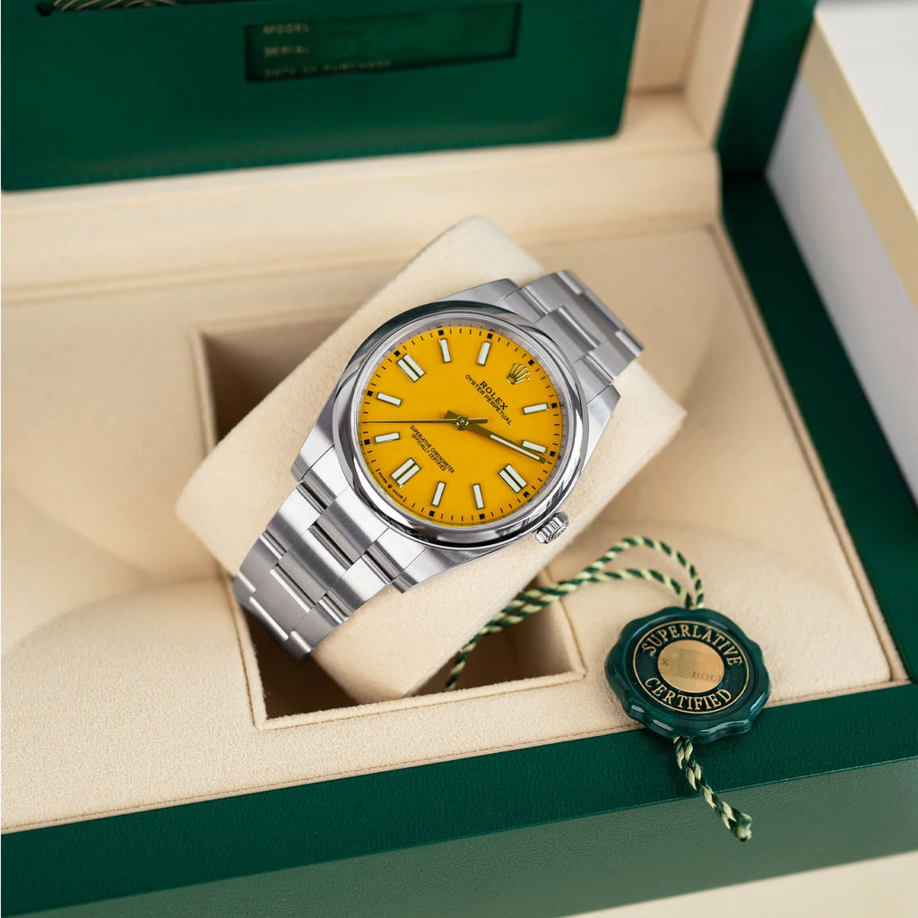 Rolex Oyster Perpetual 41 ‘Yellow’ Dial Oyster