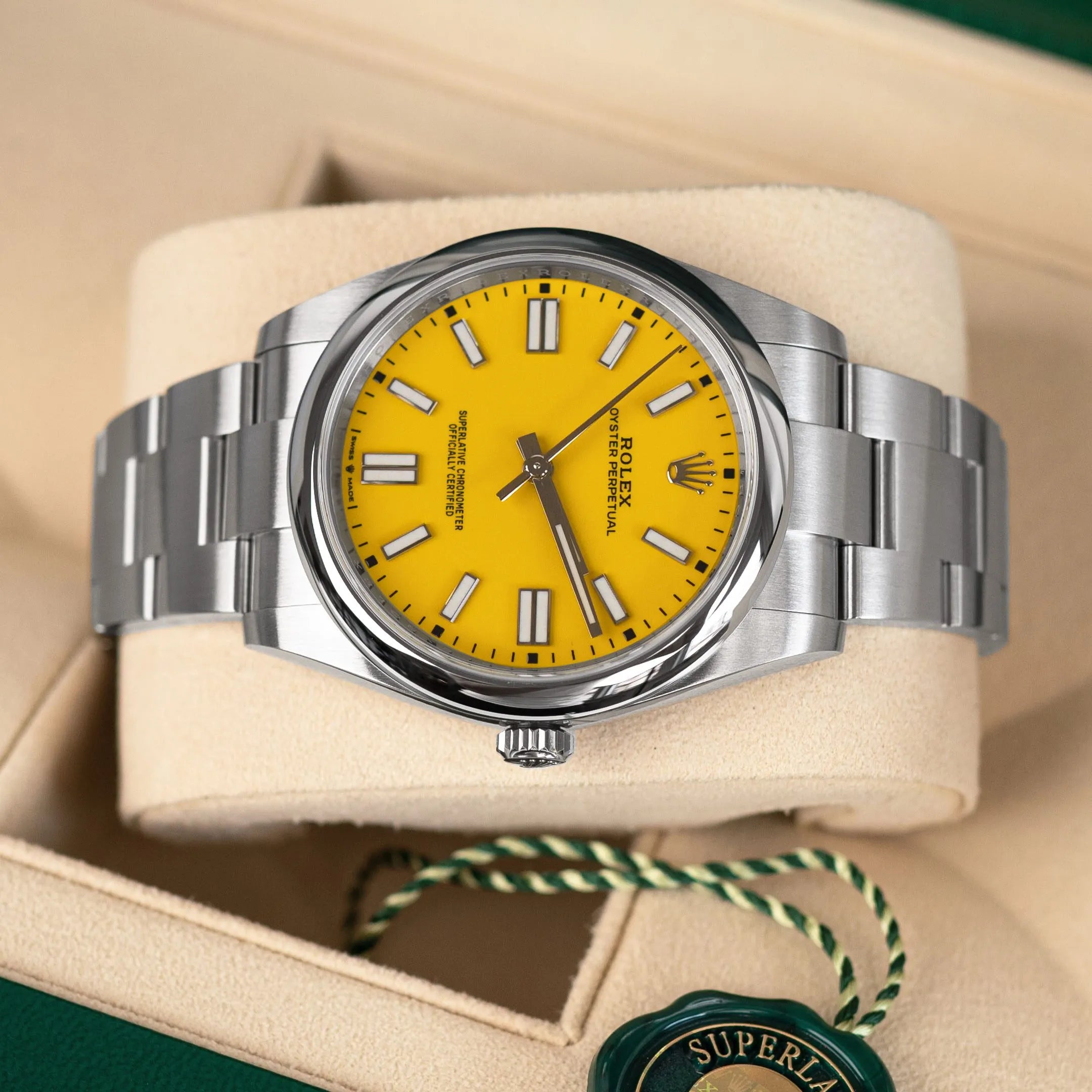 Rolex Oyster Perpetual 41 ‘Yellow’ Dial Oyster