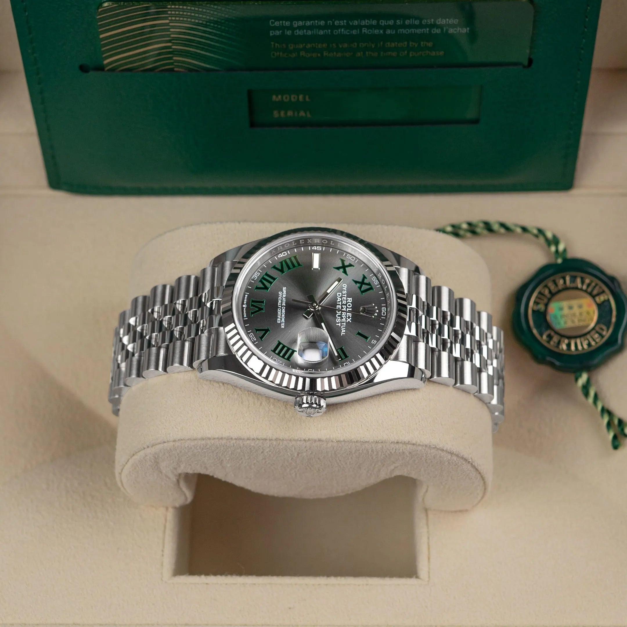 Rolex Datejust 36 ‘Wimbledon’ Dial Jubilee