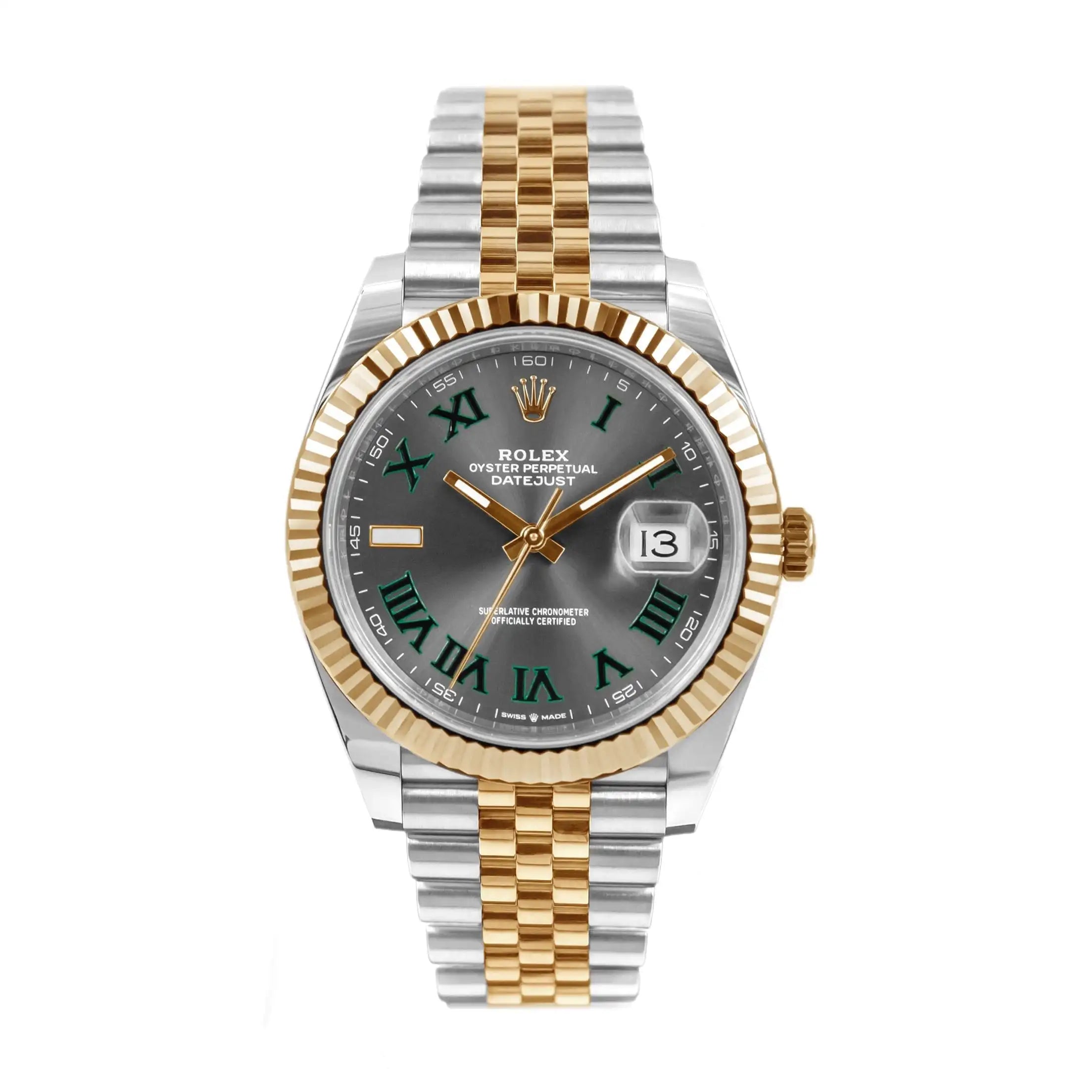 Rolex Datejust 36 ‘Wimbledon’ Dial Two-Tone Jubilee