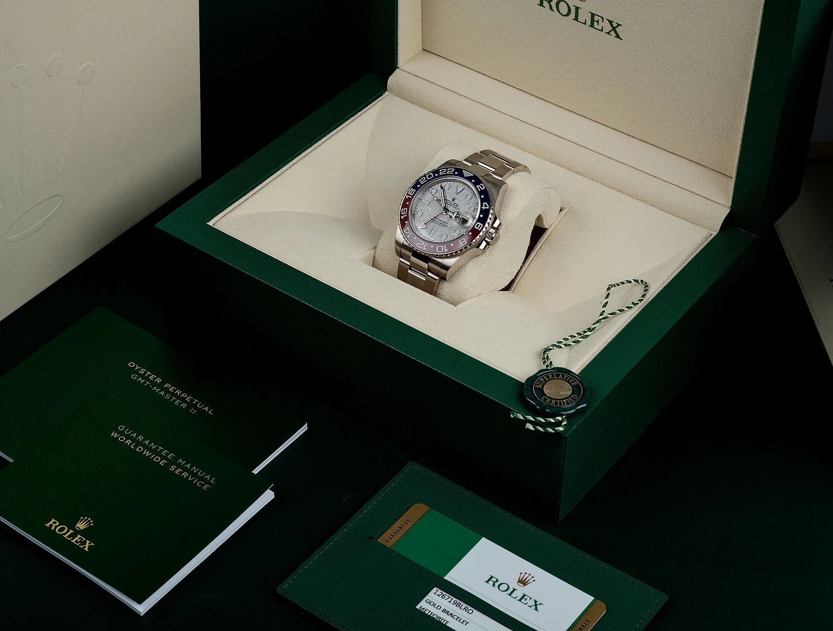 GMT II Meteorite White Gold