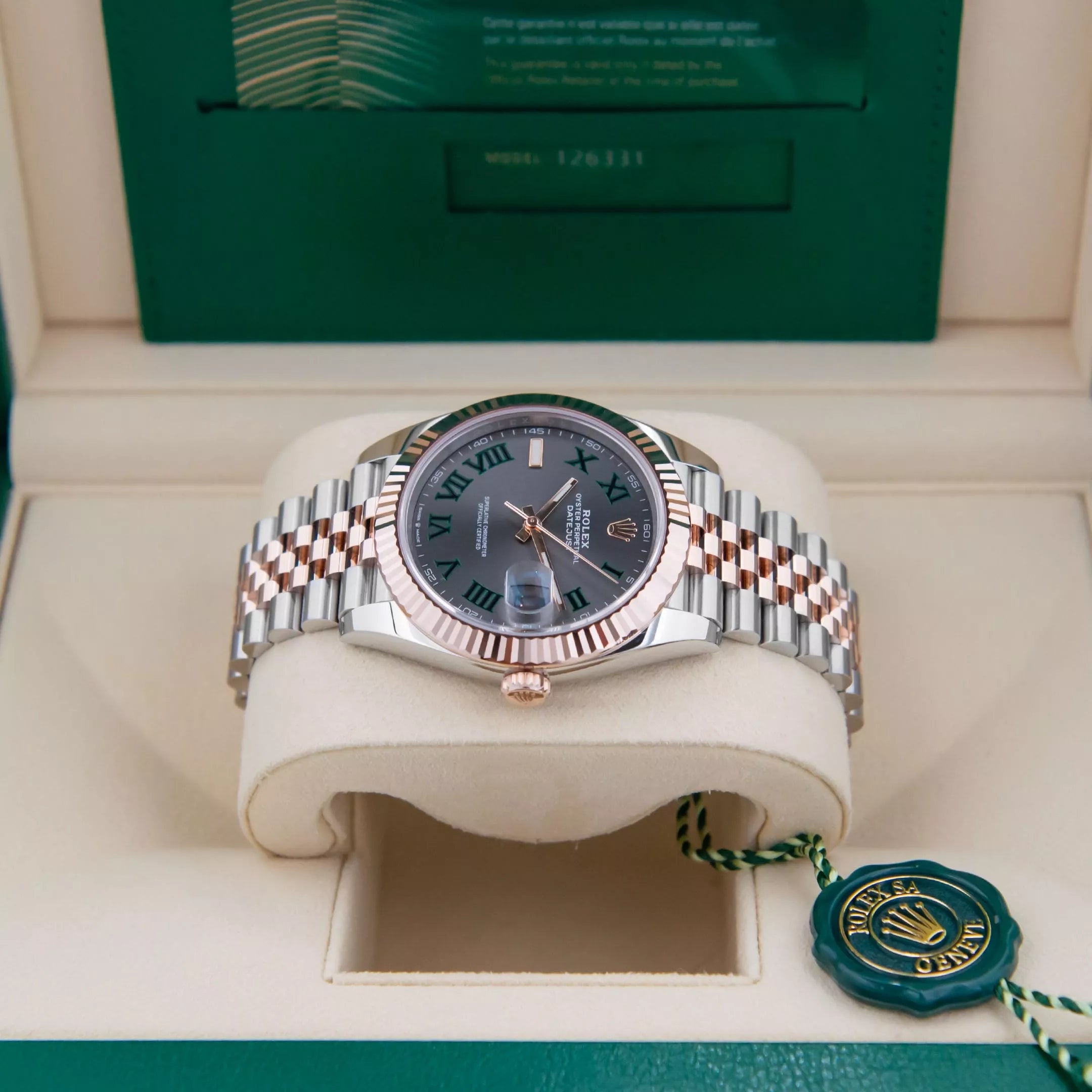 Rolex Datejust 41 ‘Wimbledon’ Dial Two-Tone Everose Jubilee