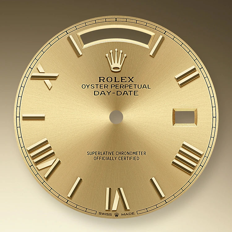 DAY-DATE 40 gold roman dial