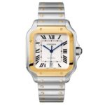 Replica Cartier Santos de Cartier Men Automatic Silver Stainless Steel Watch