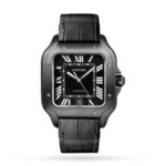 Cartier Santos de Cartier Men Automatic Black Rubber Watch