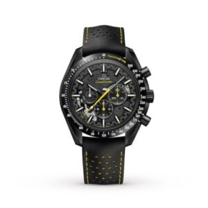 Omega Speedmaster Men Automatic Black Leather Watch