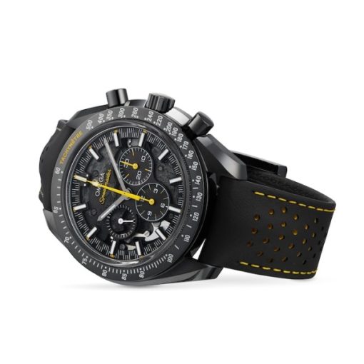 Omega Speedmaster Men Automatic Black Leather Watch - Image 3