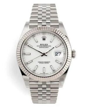 datejust 41mm White dial Jubilee