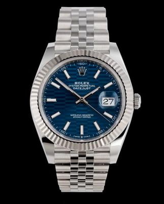 Datejust 41mm blue dial Fluted Motif jubilee - Image 7