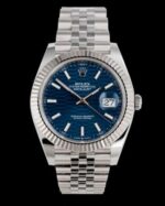 Datejust 41mm blue dial Fluted Motif jubilee