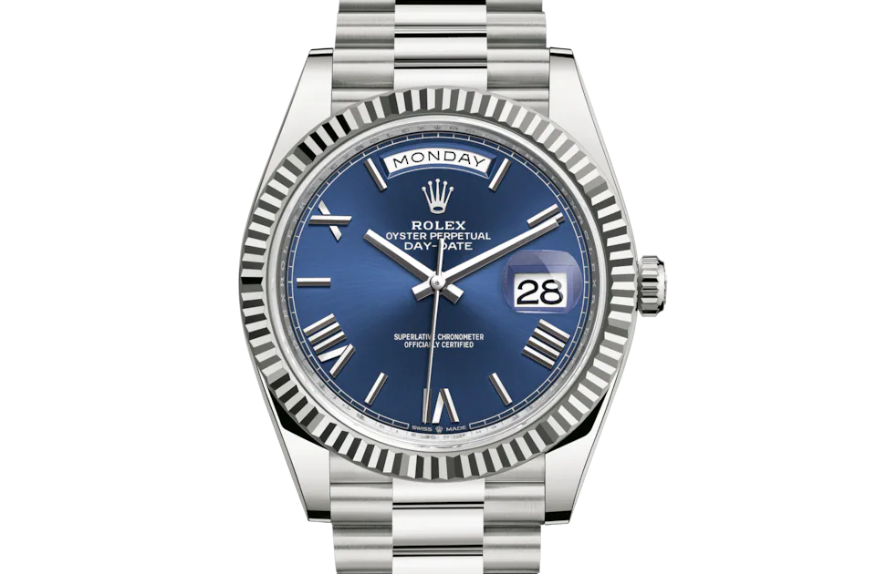DAY-DATE 40mm blue roman dial
